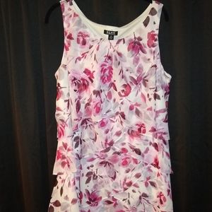 Pink Floral Criss Cross Dress